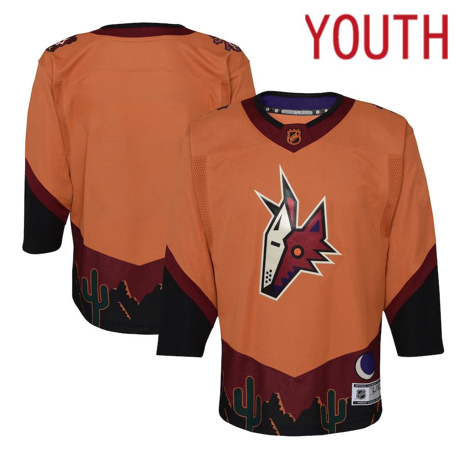 Youth Arizona Coyotes Burnt Orange Special Edition Premier Blank NHL Jersey